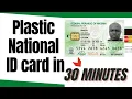 How To Obtain Your National ID Card Plastic in 30Minutes NIMC Digital ID Card
