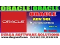 Oracle Tutorial online training Adv Sql Materialized View Part - 7 by basha