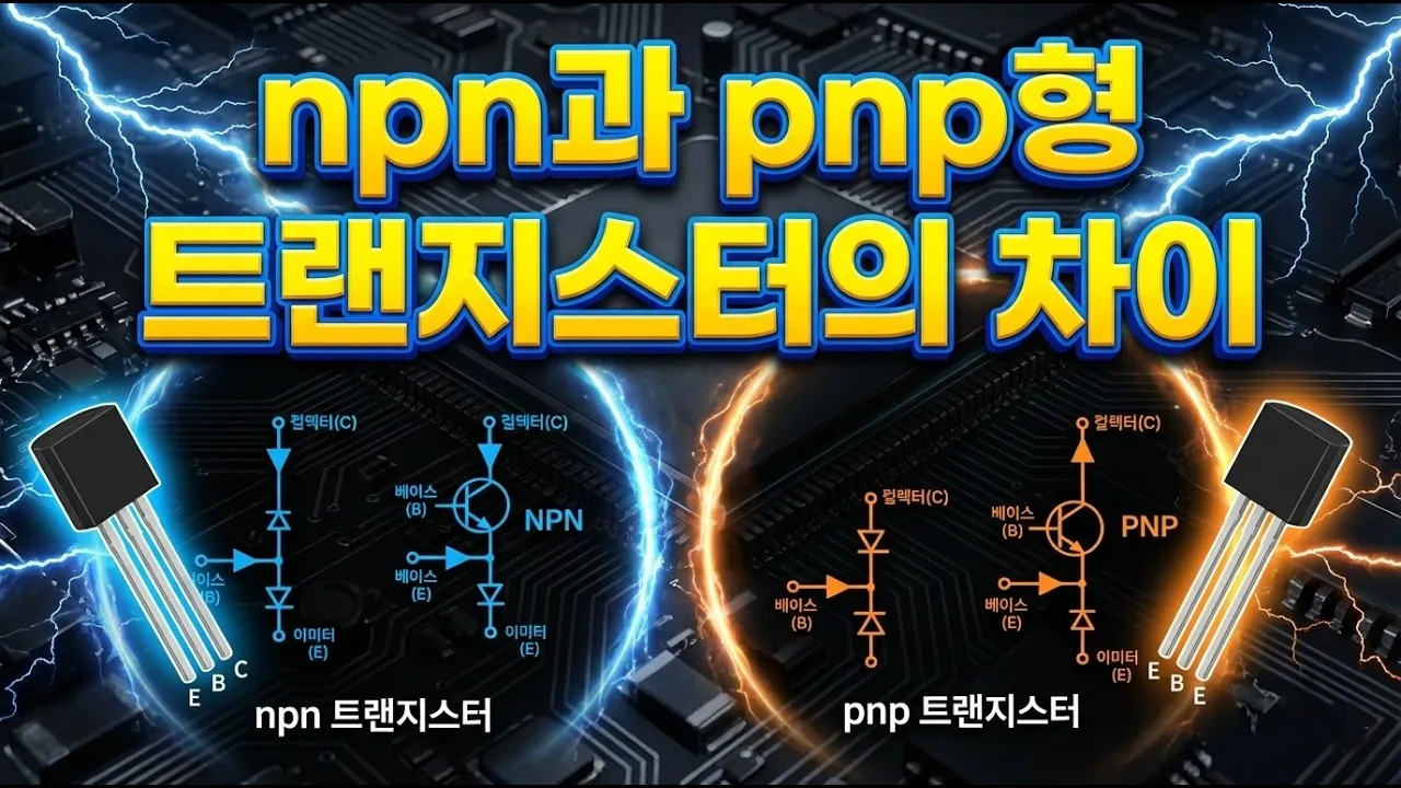 npn과 pnp트랜지스터의 동작원리와 차이