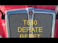 KENWORTH T680 DERATE RESET