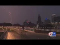 How often does lightning strike in RI