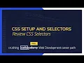 Crushing Codecademy PRO WEB DEVELOPMENT career path Challenge - Review CSS Selectors