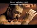 Download Lagu khoon mein teray miti rise of sultan Full HD song lyrics of sultan movie by Shekhar Ravjiani