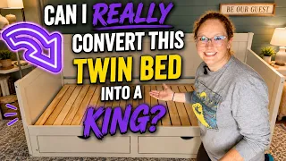 Check Out This Twin to King Conversion Daybed Great for Guest Rooms