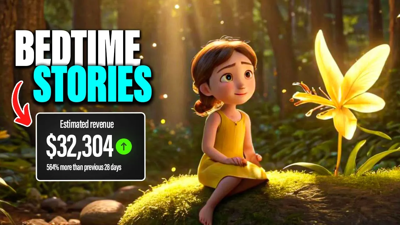 Outline Video Make $32K /Month Creating AI Bedtime Stories in 10 Minutes