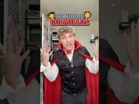 Tutorial colmillos de vampiro para Halloween!🧛♂️ #gracioso #toys #funkopop #juguetes #shortsvideo