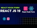 React Hook Form Tutorial Part 1 Setup Installation Name Field Validation in React 2025