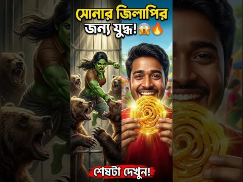 "সোনার জিলাপির জন্য যুদ্ধ 😱🔥 #shorts"