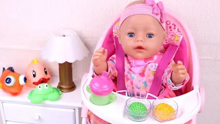 🔴Rutina de baño con muñeca bebé después del almuerzo 🍽️🛁 Buenos hábitos para niños