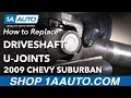 How to Replace Driveshaft U Joints 07-14 Chevy Suburban