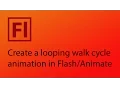 How to create a looping walk cycle animation in Adobe Animate Flash