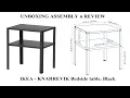 IKEA bedside Table KNARREVIK Bedside table black37x28 cm 14