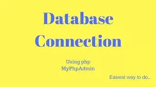 Database connection using php