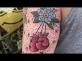 Traditional Boxing Gloves Time Lapse Tattoo