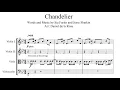 Chandelier - Sia - String Quartet (Full Score)