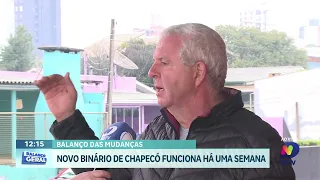 Novo binário de Chapecó completa uma semana em funcionamento