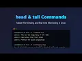 Master the head and tail Commands in Linux View File Start End