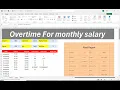 Hourly Pay Overtime Pay Calculator in Excel Simple Payroll Worksheet