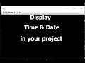 How to Display Current Date and Time in your Project java Netbeans