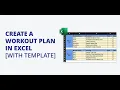 Excel Workout Template How to Make a Workout Plan