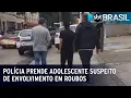 Download Lagu Polícia prende adolescente suspeito de envolvimento em roubos | SBT Brasil (09/08/23)