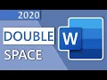 How to double space in Word in 1 MINUTE 2020