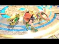 SSBU Ryona Min Min on the ground face down