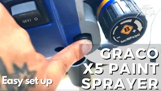 First Time Using Graco Airless Paint Sprayer Detailed Set Up For Beginners quick start