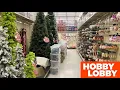 HOBBY LOBBY 3 DIFFERENT STORES SHOP WITH ME CHRISTMAS DECORATIONS TREES SHOPPING STORE WALKTHROUGH