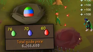 Offering God Eggs to the Woodcutting Guild Shrine OSRS