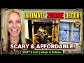 Must Buy Roetyce Halloween Window Decorations 2PCS Zombie Halloween Curtain Banner