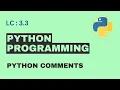 L-3 3 Comments Basic Python Free Python Course Bangla