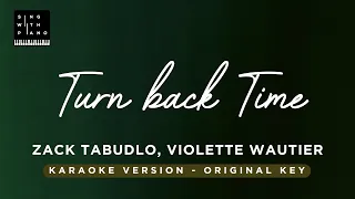 Download Turn Back Time - Zack Tabudlo (Original Key Karaoke) - Piano Instrumental Cover with Lyrics MP3