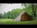 Make a Tent with a Tarp 10x10 Oilcloth Tarp