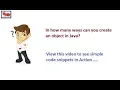 In how many ways can we create an Object in JAVA