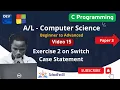 15 Switch Case Exercise 2 C Programming for Computer Science students