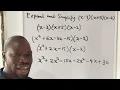 Expand and Simplify x-3 x 5 x-2