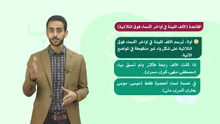 اللغة العربية     فصل     الألف اللينة في آخر الأسماء فوق الثلاثية دندنها