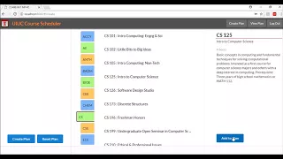 CS 498 Final Project UIUC Scheduler