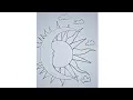 How to Draw a Celestial Sun and Moon Pencil Sketch Drawing Guide Very Easy Drawing Tutorial