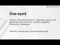 Doe-eyed Meaning