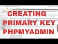 Create primary key Using phpmyadmin Difference between Primary key and Unique Key