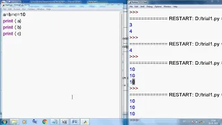 Class 11 IP Python Ch 3 Variables Assignment Rules Explain Practical