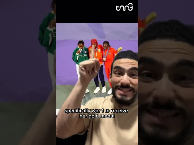 ⁣She WON GOLD and did THIS! #olympics #gold #reaction #reactionvideo