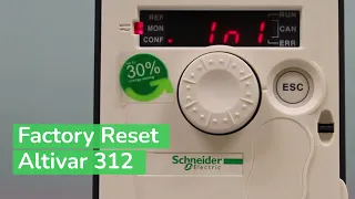 إعادة ضبط المصنع لجهاز Altivar 312 VFD إلى الإعدادات الافتراضية دعم Schneider Electric 