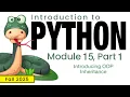 Python Fall 2025 Module 15-1 Introducing OOP Inheritance