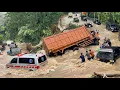 Lagu Kondisi Sitinjau Lauik Memburuk‼️ Penyelamatan Dramatis Sopir Truk,Hujan Seharian Bikin Jalan Banjir