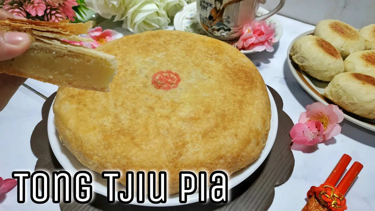 Lapia Isi Tausa/Tong Tjiu Pia Jumbo ( Mooncake ) Renyah Berlapis Lapis Bikin Sendiri Lebih Hemat.