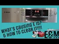 Bosch Serie 6 Error 15 E15 Dishwasher Error explained and how to clear the error