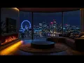 Soothing Rain & Fireplace in Modern London Flat – Perfect Ambience for Study or Sleep | 24Hrs NO ADS